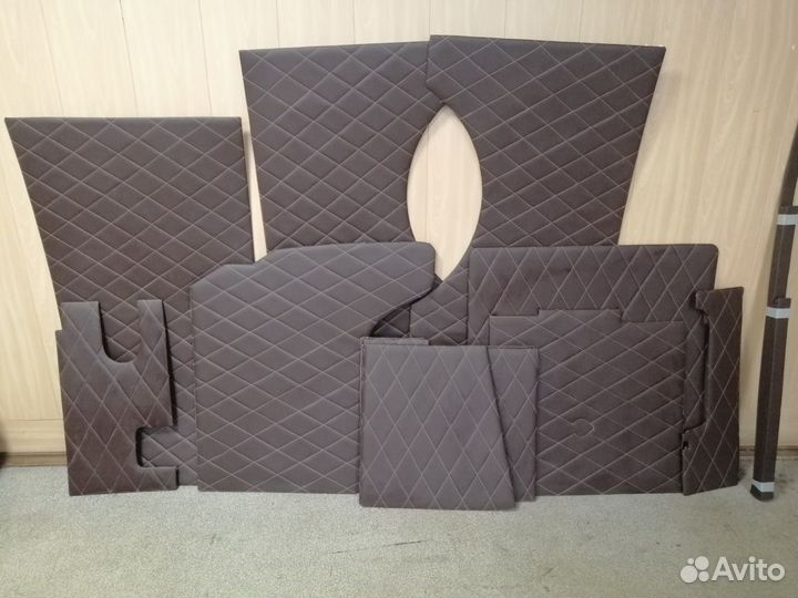 Обивка салона УАЗ 452 Буханка (темно-коричневая)