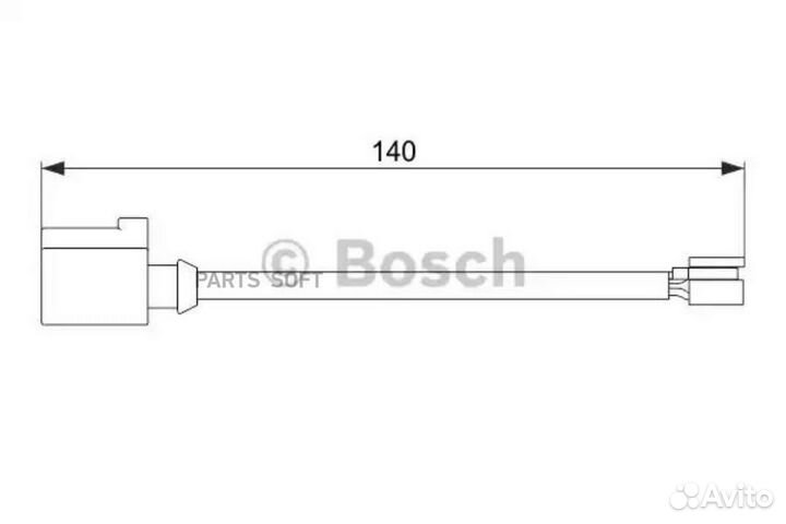 Bosch 1987474566 1 987 474 566 датчик износа колод