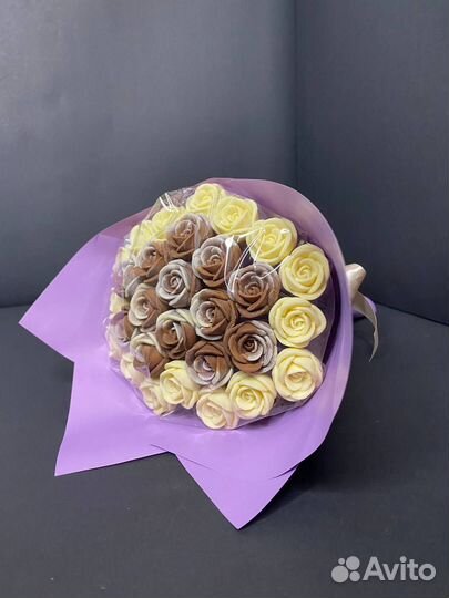 Розы из Бельгийского Шоколада - 29 шт в Букете