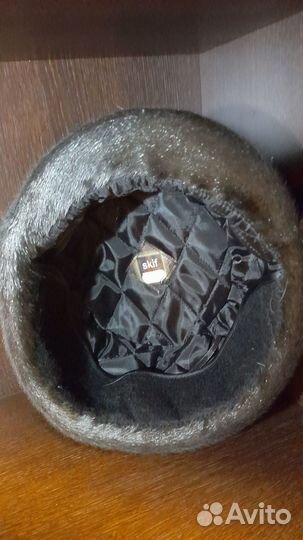 Шапка мужская из меха бобра новая