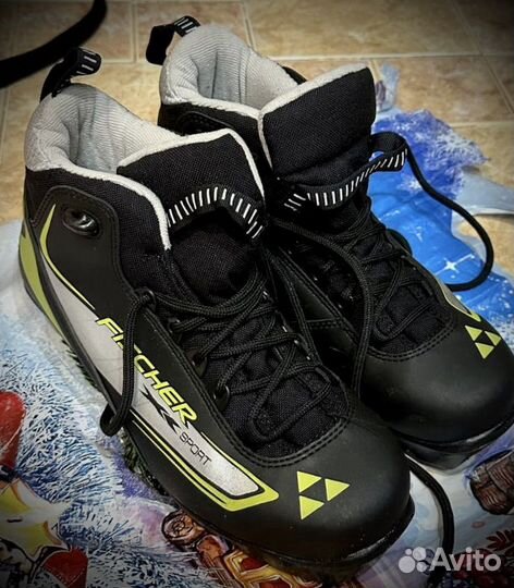 Лыжи беговые fisher детские и ботинки