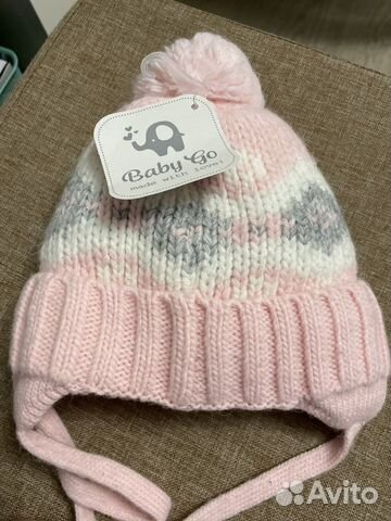 Шапка зимняя для девочки 44 46, розовый