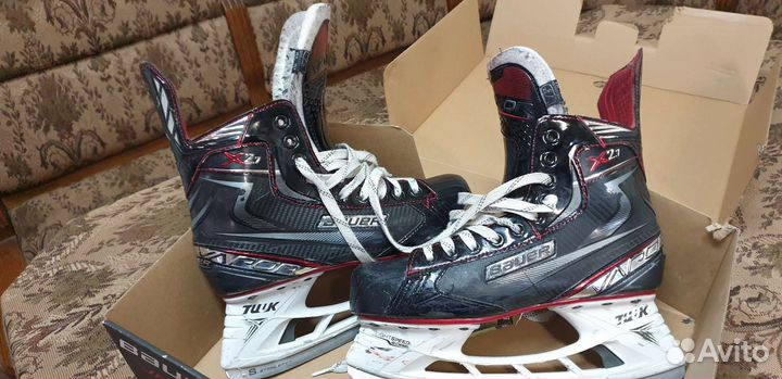 Хоккейные коньки bauer vapor х2,7, разм 7,5ее, б/у