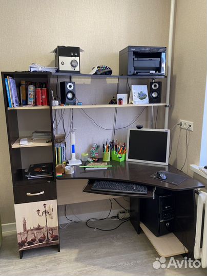 Компьютерный стол со шкафом бу