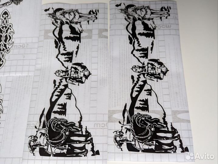 Плоттерная резка виниловых наклеек для травления