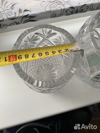 Ваза хрустальная