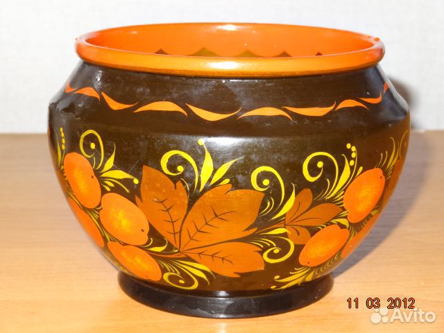 Горшочки хохлома