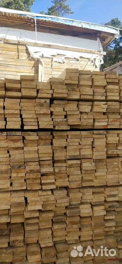 Доска обрезная сосна 100*25*6000мм 1 сорт ГОСТ