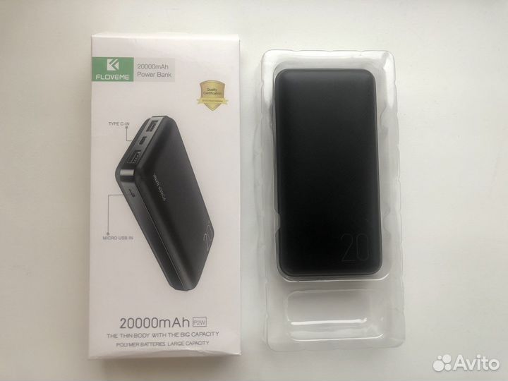Внешний аккумулятор Floweme 20000 powerbank