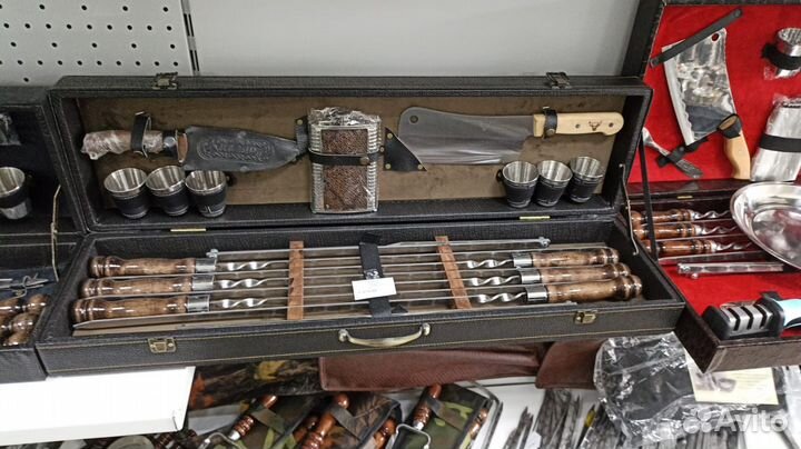 Набор шампуров подарочный