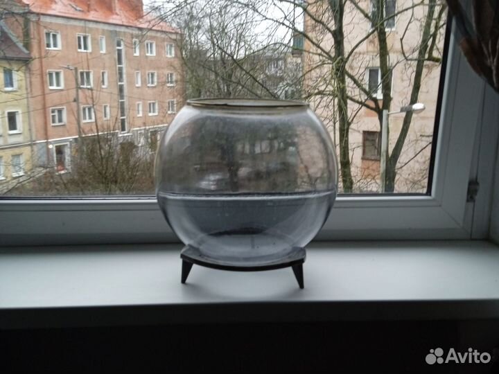 Аквариум круглый 20 литров.СССР