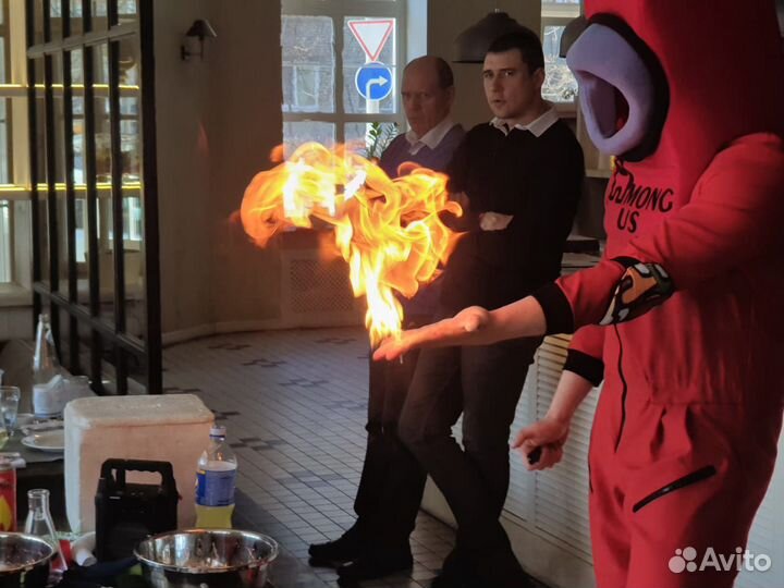 Аниматоры, химическое, научное шоу, фокусы