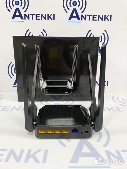 Бюджетный WiFi-роутер ZBT WE3826 (черный)