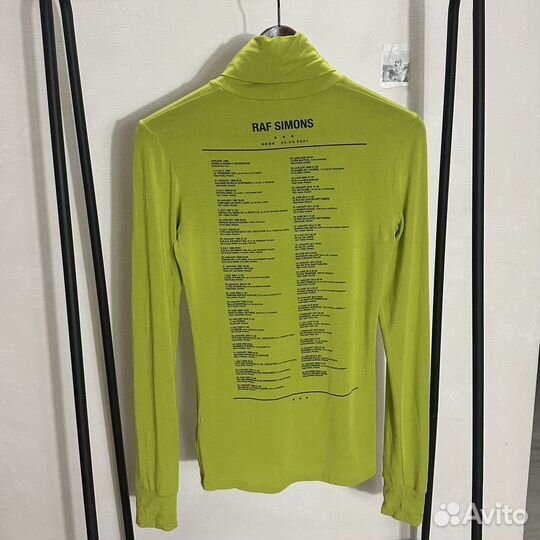 Raf Simons ss21 Equanimity Tour водолазка оригинал