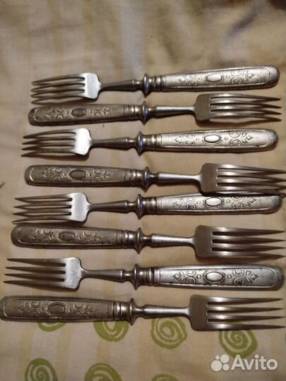 Раритет вилок набор на восемь персон