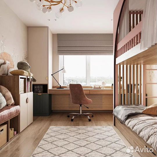 Детская кровать двухъярусная