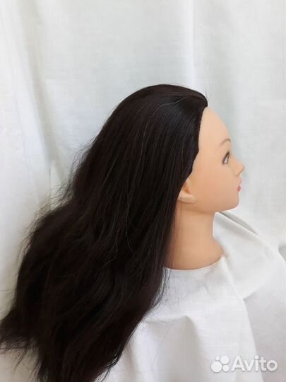 Манекен-голова для причесок, 60 см