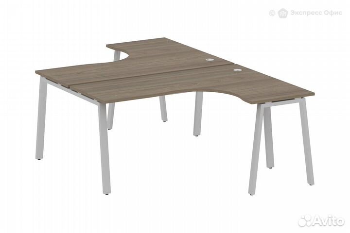 Стол-бенч двойной криволинейный Metal system style