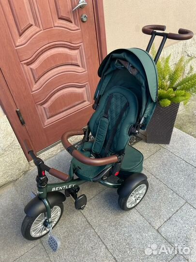 Велосипед bentley с ручкой трёхколёсный