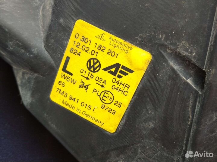 Фары Фольксваген Шаран 2005 г