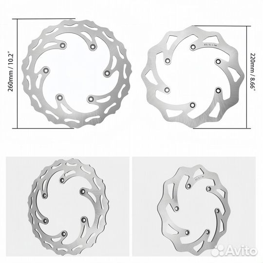 Комплект тормозных дисков для мотоцикла KTM Husqvarna GasGas Avantis hengjianтормозной диск для энду
