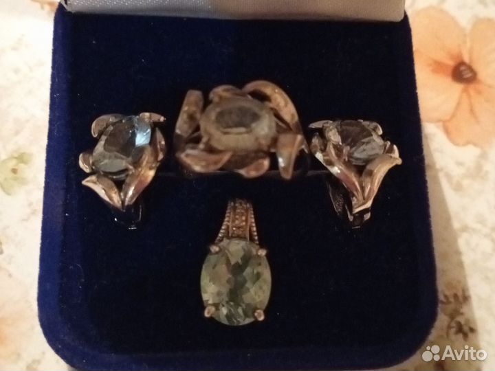 Брошь серебро 875