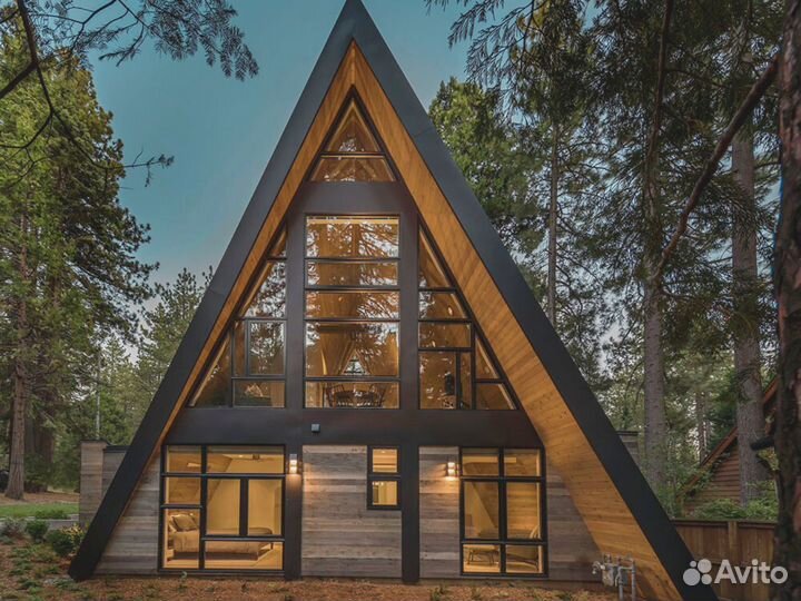 Парк отель А фрейм под ключ