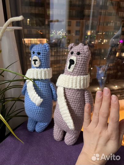 Игрушки мишки ручная работа 2 шт