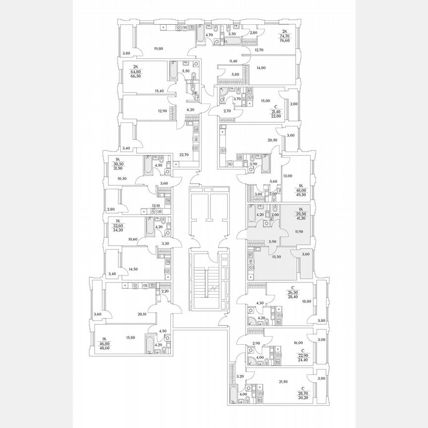 1-к. квартира, 41,3 м², 3/13 эт.