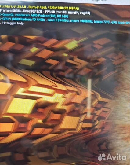 Видеокарта Amd Rx 6400 4gb (1кулер)