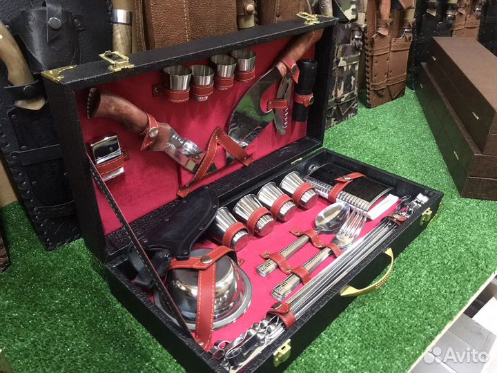 Шампуры в кейсе, набор шашлычный