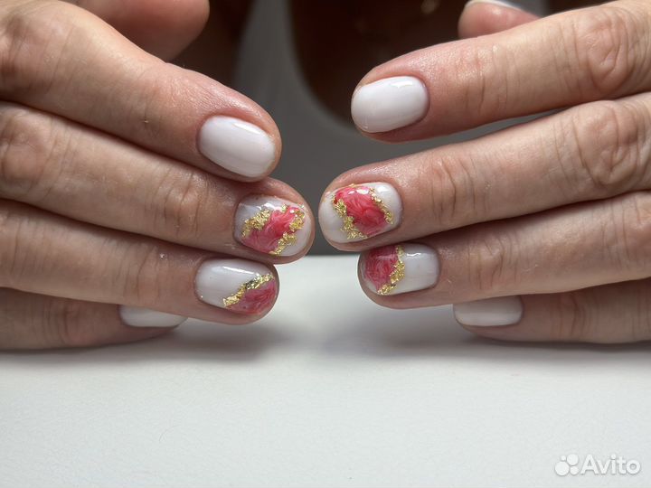 Маникюр с покрытием, наращивание,педикюр