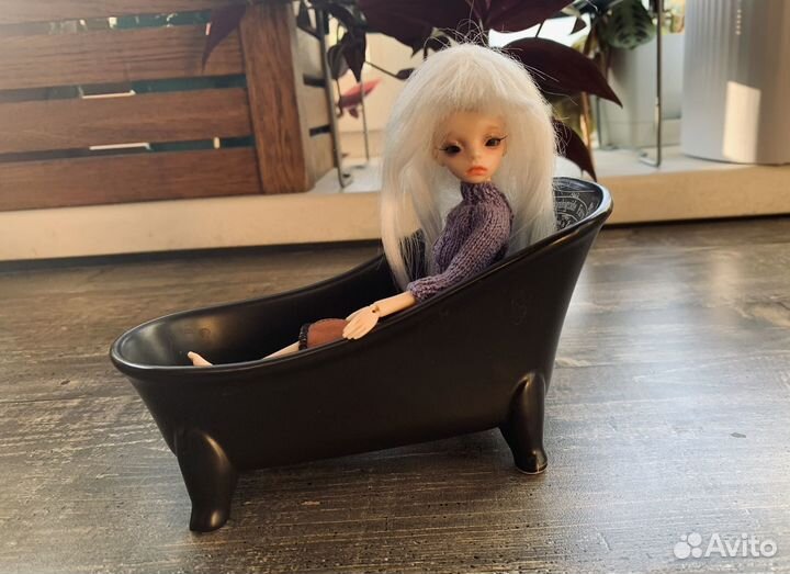 Ванная игрушечная для куклы 1/12, 1/6 керамика