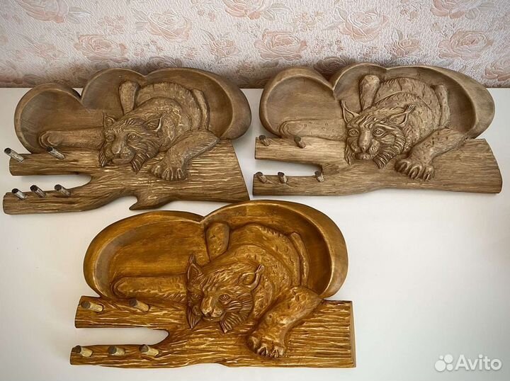 Ключница из осины, ручная работа, размер 35*21