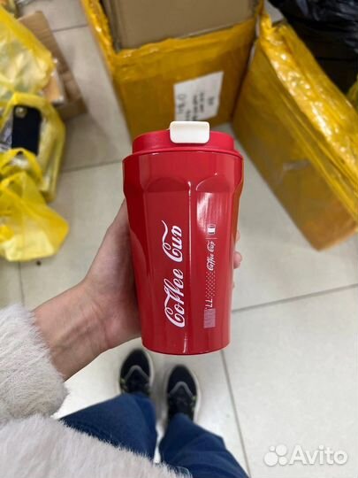 Кружка термос с индикатором температуры