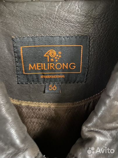 Кожаная куртка мужская Meilirong