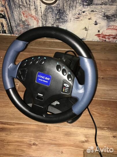 Игровой руль с педалями и коробкой передач