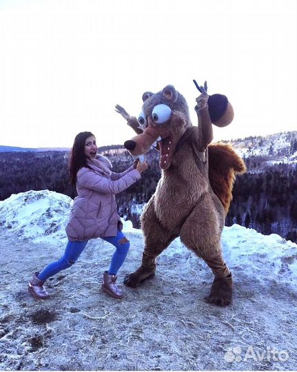 Ростовой костюм белка 