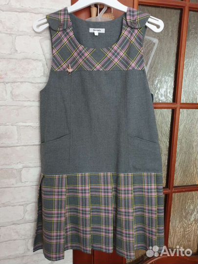 Школьная форма серая для девочки 134-140, 8-10 лет