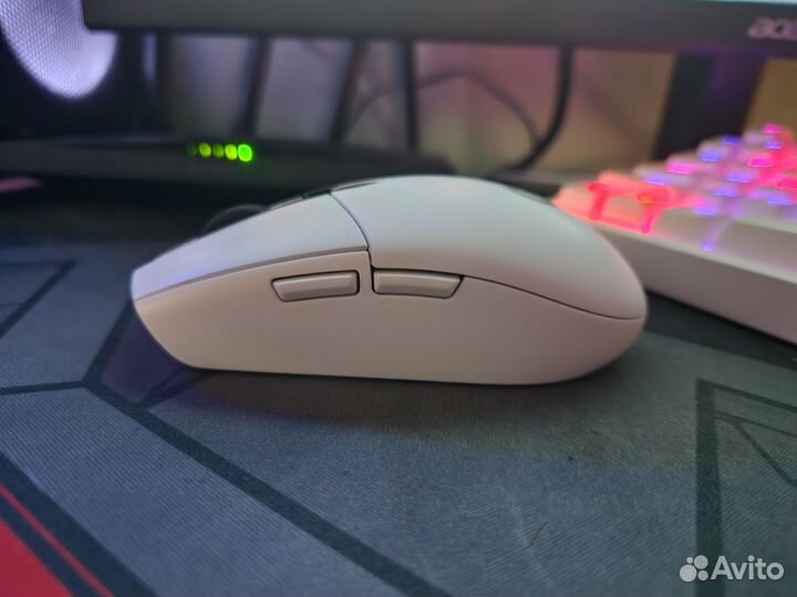 Мышка logitech беспроводная g304 белая