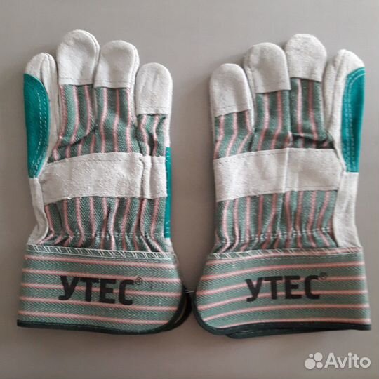 Перчатки рабочие спилковые Утес,WorKer,Guri,Siberi