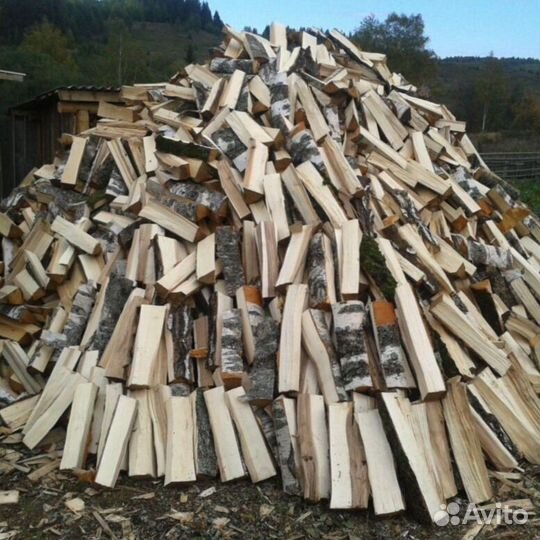 Дрова колотые твердых пород
