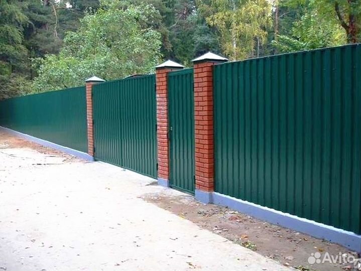 Забор из профнастила