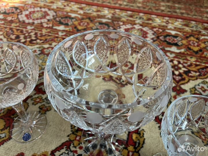 Ваза конфетница хрусталь