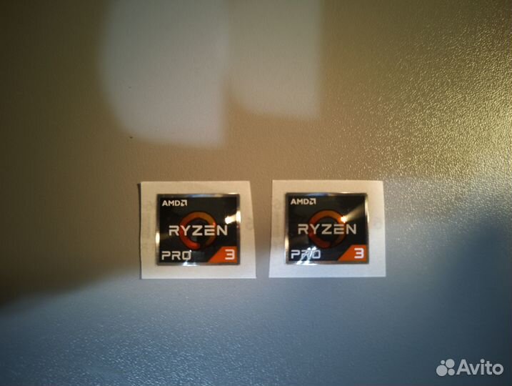 Наклейка amd ryzen 3 pro