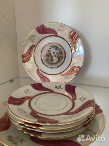 Фарфоровая посуда гдр (блюдца тарелки)