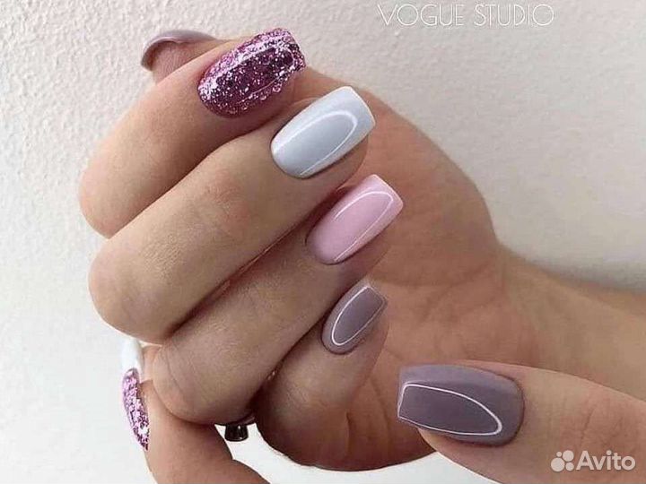 Маникюр,гель лак,выравнивание (дизайн )