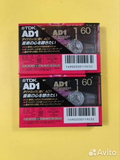 Кассета TDK AD1 60, цена 2 штуки