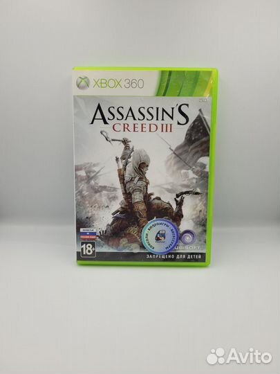 Assassin's Creed III xbox 360 (б/у, рус.)