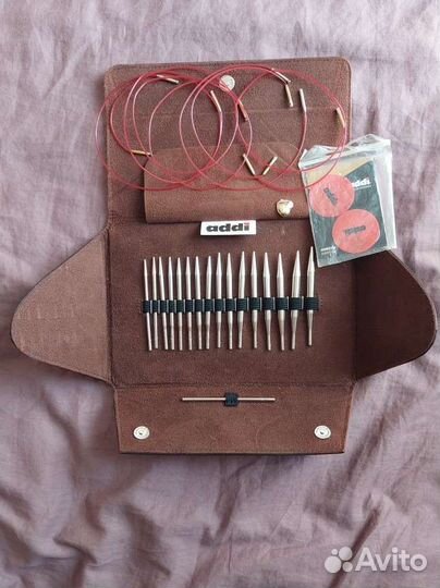 Набор укороченных спиц для вязания addi click